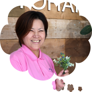 スタッフ写真　人・花