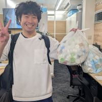エコキャップ回収活動の様子