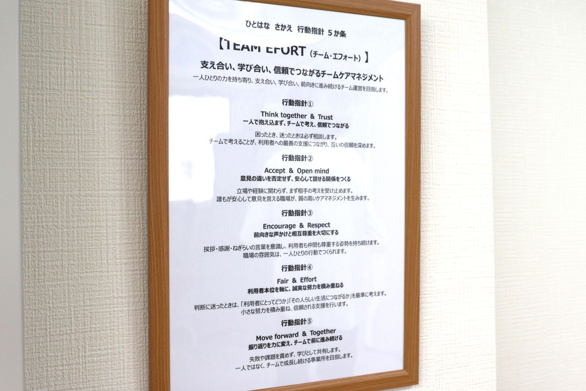 ひとはなさかえ チームの様子