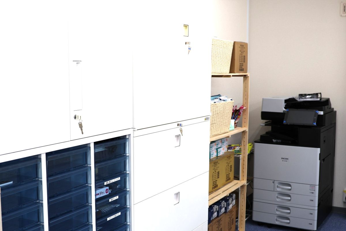 ヘルパー事業所 人・花 あさひ 打ち合わせを行う事業所内